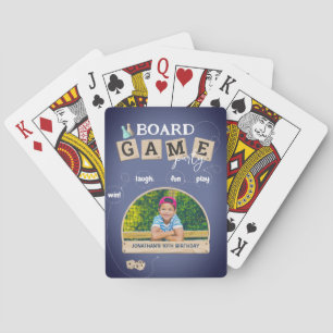 Board Game Birthday Invitation Playing Cards