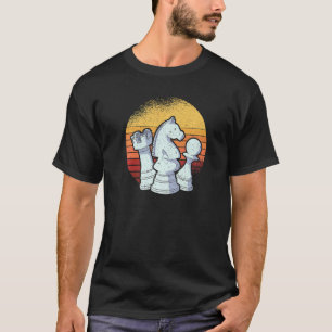 Board Game Checkmate Chess Player Grandmaster Retr T-Shirt