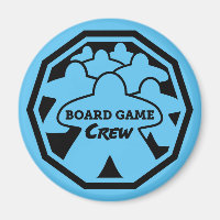 Board Game Crew Black Frame Magnet