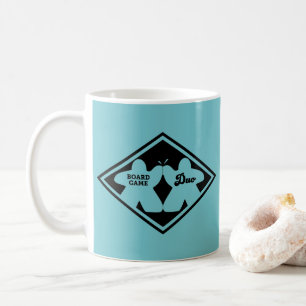 Board Game Duo Black Frame Mug