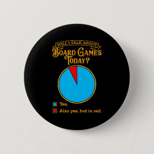 Board Game Enthusiast T Shirt 6 Cm Round Badge