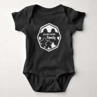 Board Game Family 2P2K White Frame Baby Shirt