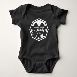 Board Game Family 2P2K White Frame Baby Shirt