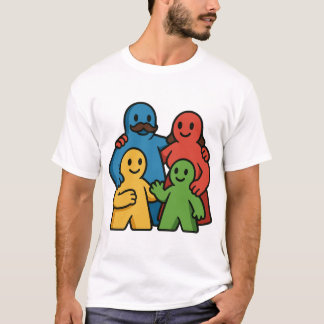Board Game Family Cute Meeples Gaming Night T-Shirt