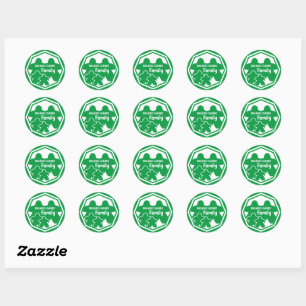 Board Game Family White Frame Stickers