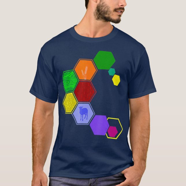 Board game farming resource tiles - Board game T-Shirt (Front)