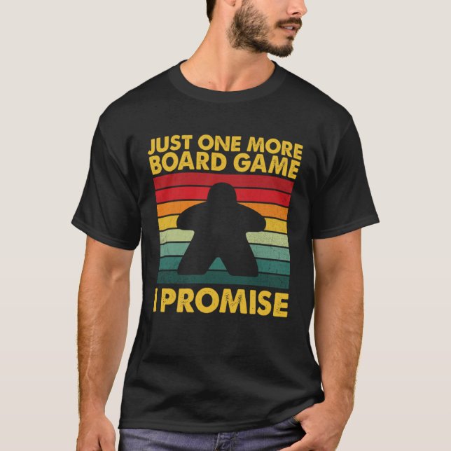 Board Game For Men Women Board Gamer Meeple T-Shirt (Front)