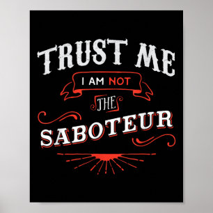 Board Game Funny T Shirt Trust Me I Am Not The Sab Poster