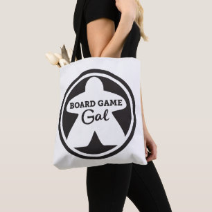 Board Game Gal Black Frame Tote Bag