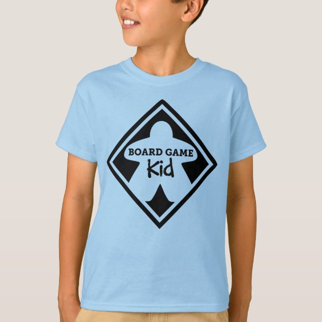 Board Game Kid Black Frame Boys Shirt (Front)