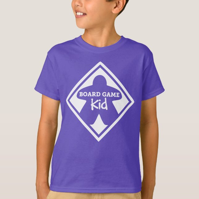 Board Game Kid White Frame Boys Shirt (Front)