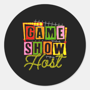 Board Game Lover Trivia Game Night Funny Game Show Classic Round Sticker