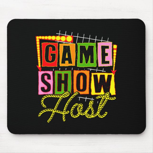 Board Game Lover Trivia Game Night Funny Game Show Mouse Mat (Front)