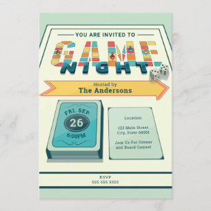 Board Game Night Invitation