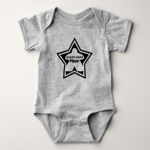 Board Game Player Black Frame Baby Shirt