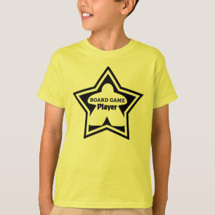 Board Game Player Black Frame Boys Shirt