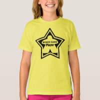 Board Game Player Black Frame Girls Shirt