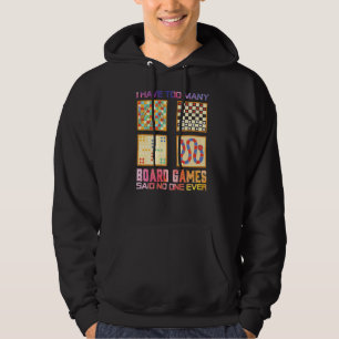 Board Game Quote Gamer Pun Graphic Text Hoodie