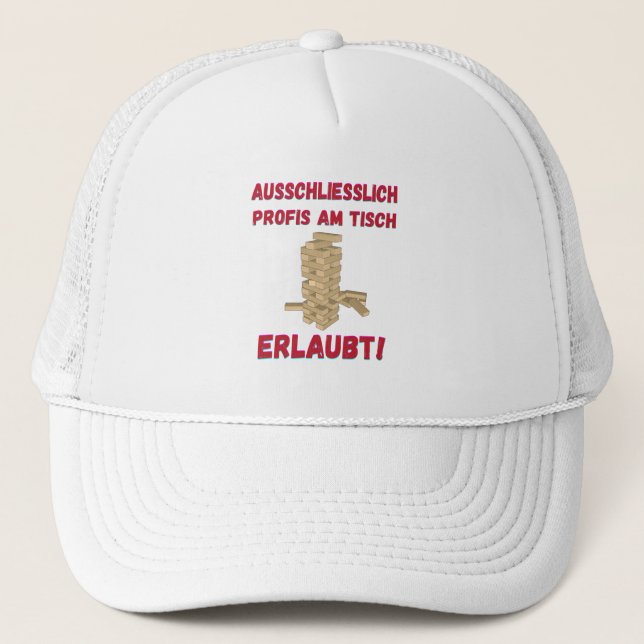 Board Games Exclusively Professionals At The Table Trucker Hat (Front)