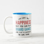 Board Games is Happiness Funny Board Games Lover Two-Tone Coffee Mug<br><div class="desc">Board Games is Happiness Funny Board Games Lover Gifts!</div>
