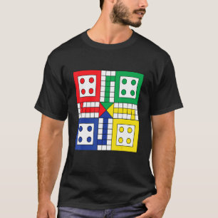 Board Games Play Ludo On Your   Illustration Graph T-Shirt