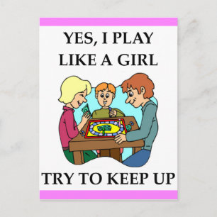 BOARD games Postcard