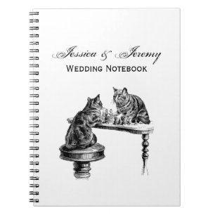 Board Games: Two Cats playing a Chess Match Notebook