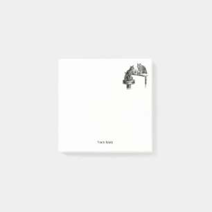 Board Games: Two Cats playing a Chess Match Post-it Notes