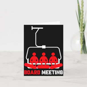Board meeting snowboarding holiday skiing  card