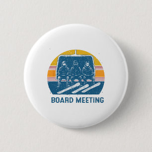 Board Meetings Snowboard Meeting Snowboarding Wint 6 Cm Round Badge
