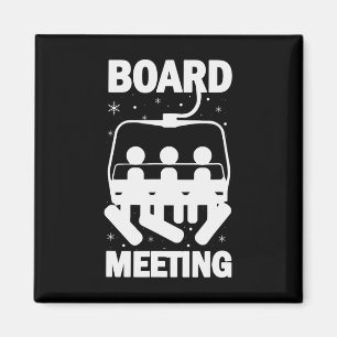 Board Meetings Snowboard Meeting Snowboarding Wint Magnet