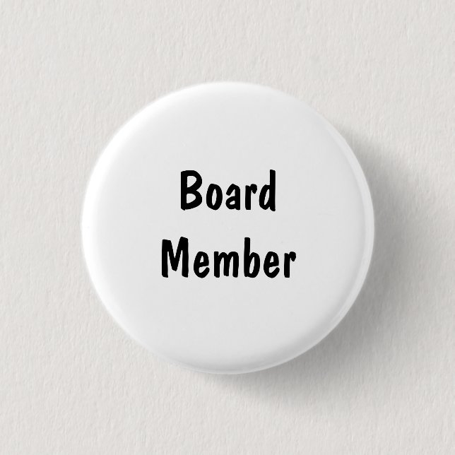 Board Member 3 Cm Round Badge (Front)