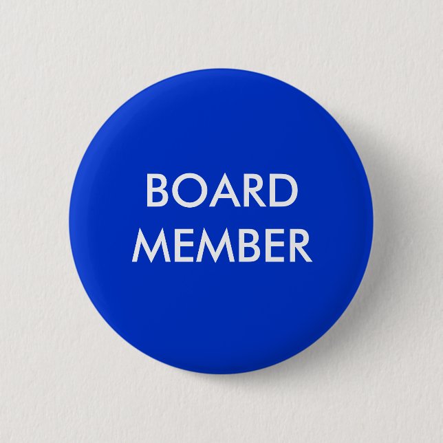 board member 6 cm round badge (Front)