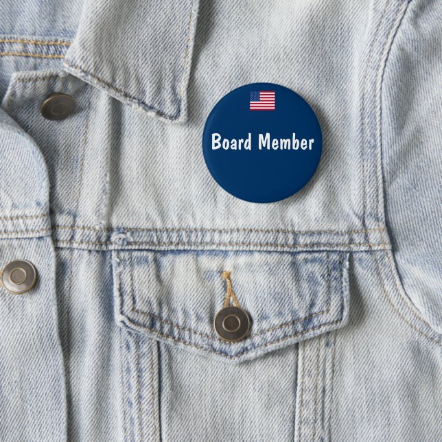 Board Member 6 Cm Round Badge (In Situ)