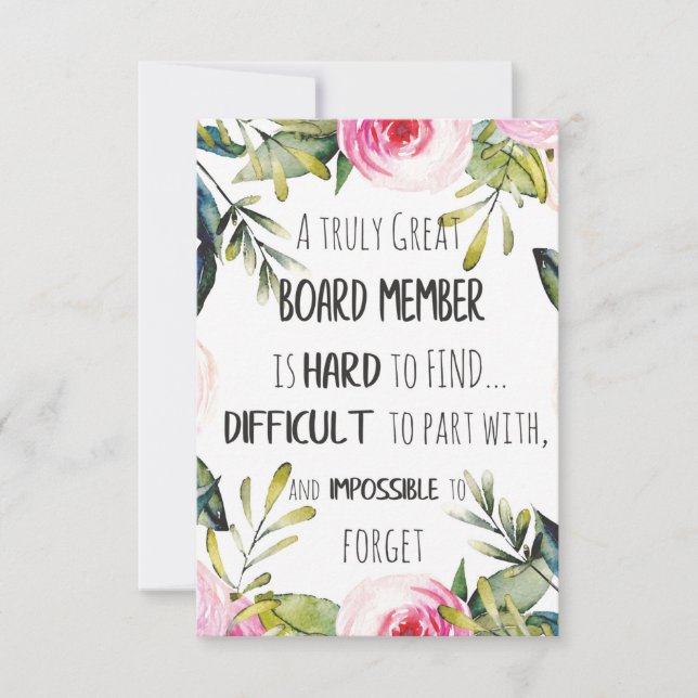 Board Member Appreciation thank you gift (Front)