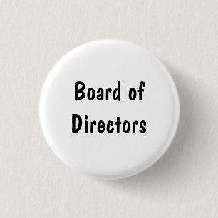 Board of Directors 3 Cm Round Badge