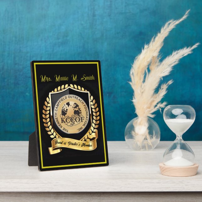 Board of Directors Member  Plaque (Side)