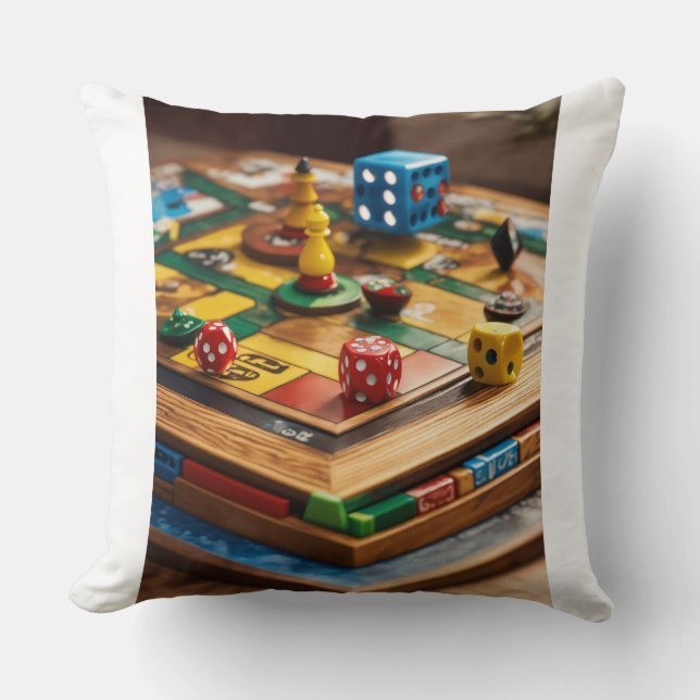 Board Size Throw Pillow 20" x 20" (Front)