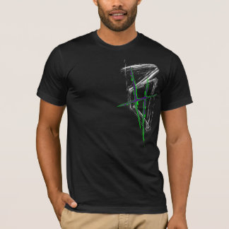 board | T-shirt | [Black/Green] Front/Back logo