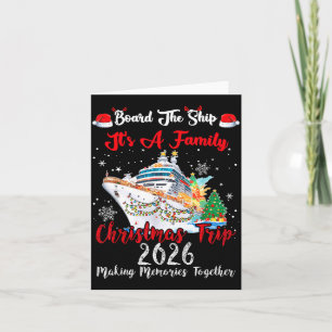 Board The Ship A Family Christmas Trip 2026 Cruise Card
