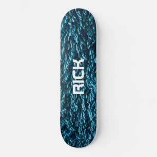 Board, Turquoise, Blue, Unisex, Personalized, Skateboard