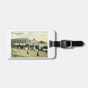 Board Walk, Cape May, New Jersey Vintage Luggage Tag