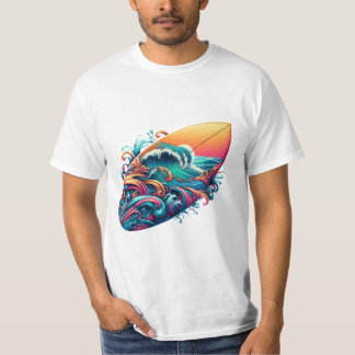 board with waves T-Shirt
