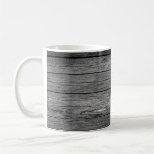 Board wood gray grain texture coffee mug
