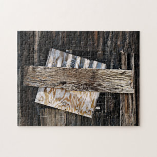 Boarded Up Old Wooden House Window Jigsaw Puzzle