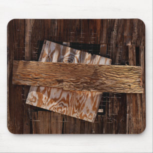 Boarded Up Old Wooden House Window Mouse Mat