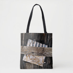 Boarded Up Old Wooden House Window Tote Bag