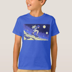 Boarding in Space - Skateboarder Design T-Shirt