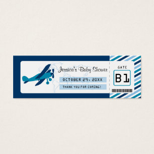 Boarding Pass Baby Shower Favour Tag