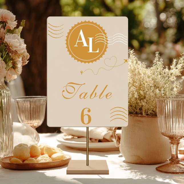 Boarding Pass Cosmic Wedding Destination Table Number (Creator Uploaded)